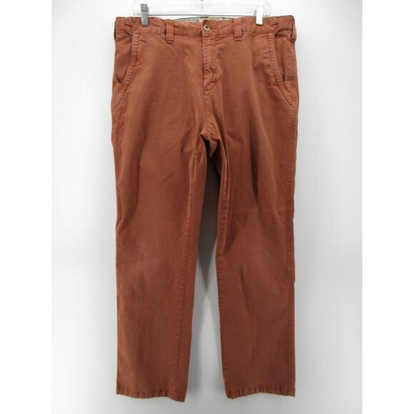 The Territory Ahead Pants 35X32 Chino Straight Trouser Stretch Preppy - Picture 1 of 9